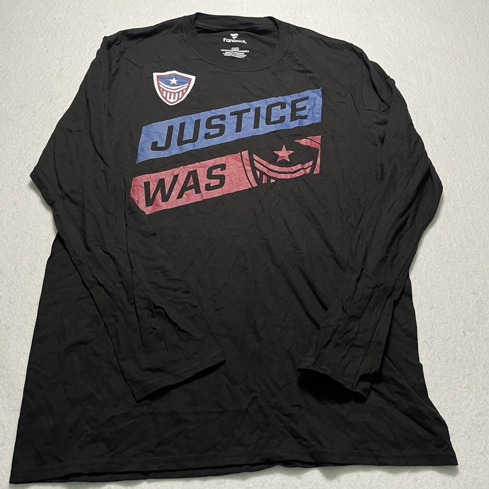 Overwatch League Washington Justice eSports Men's Black T Shirt‎ L/S Large NWOT - Picture 8 of 8